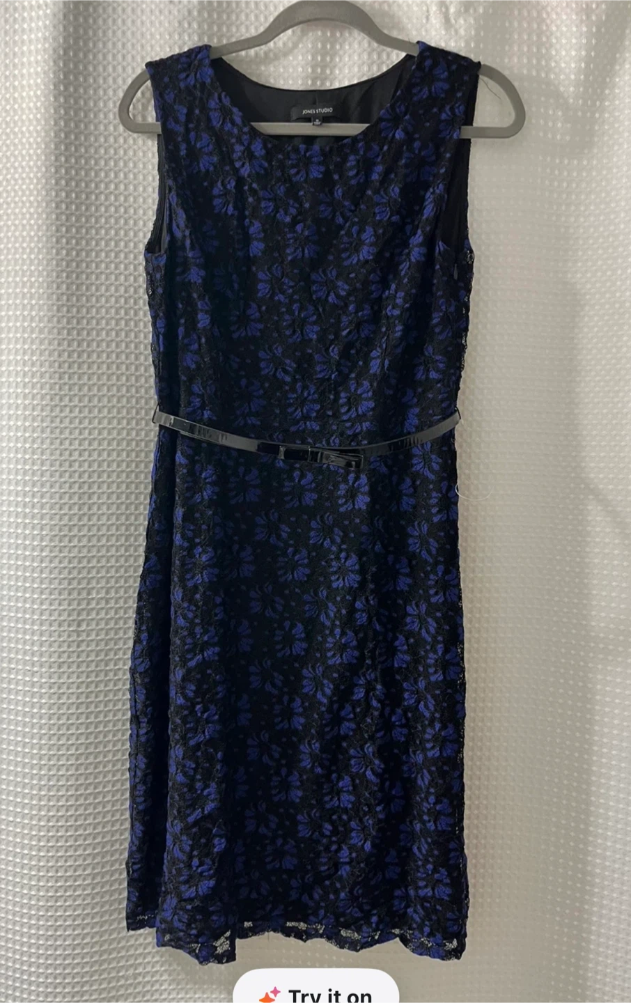 🥕Jones Studio Dress - Size 12 - Black & Blue🥕