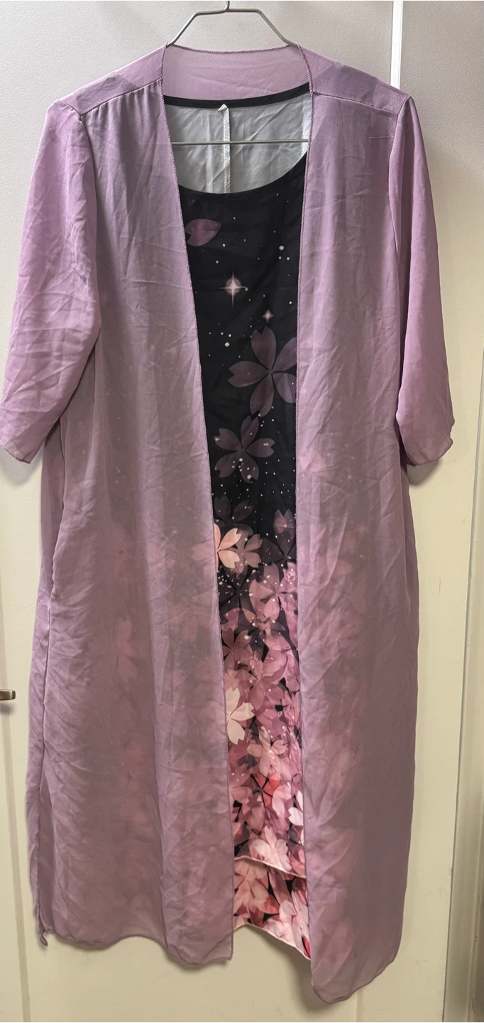 Purple Floral Dress - photo 2