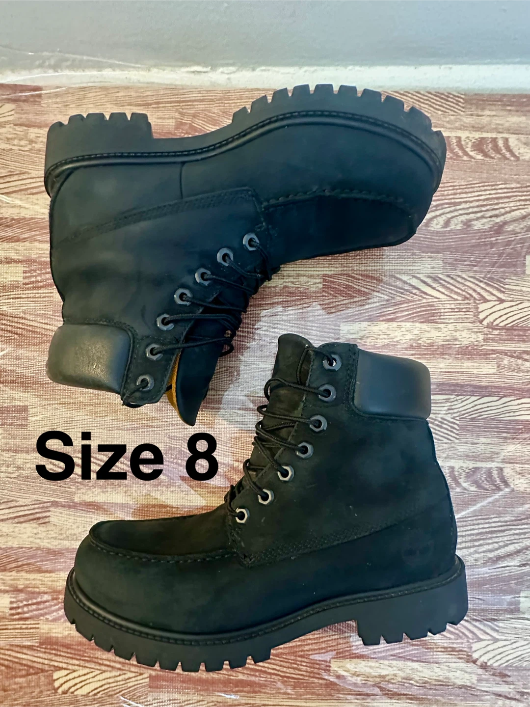 Timberland Black Boots - Size 8 - photo 4