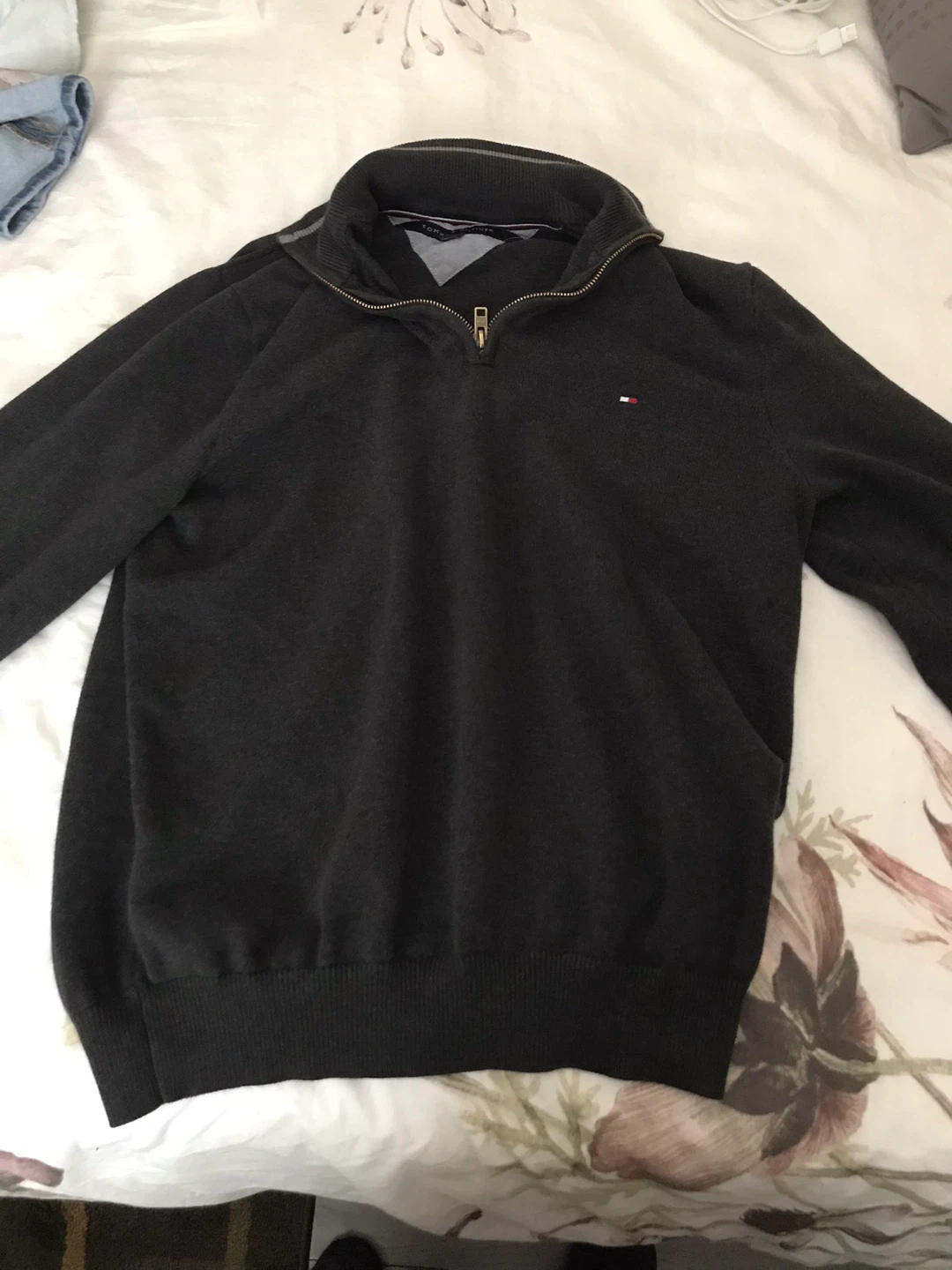 Tommy Hilfiger Quarter-Zip Sweater - Size M