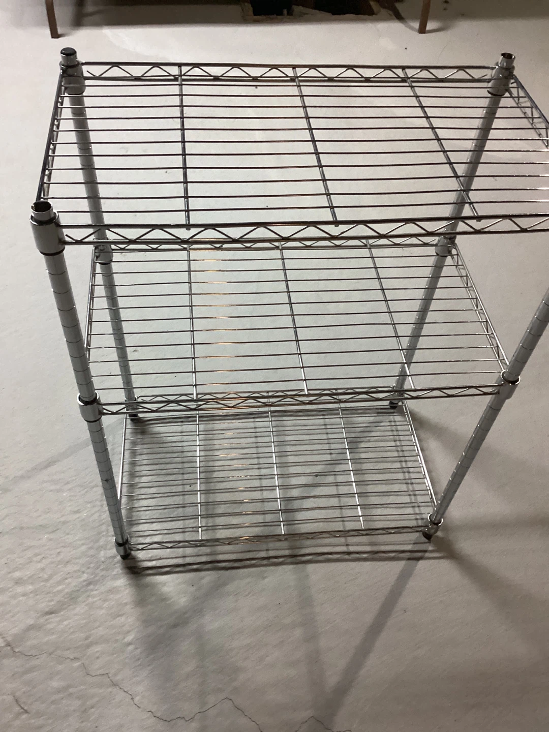 Chrome Wire Shelving Unit