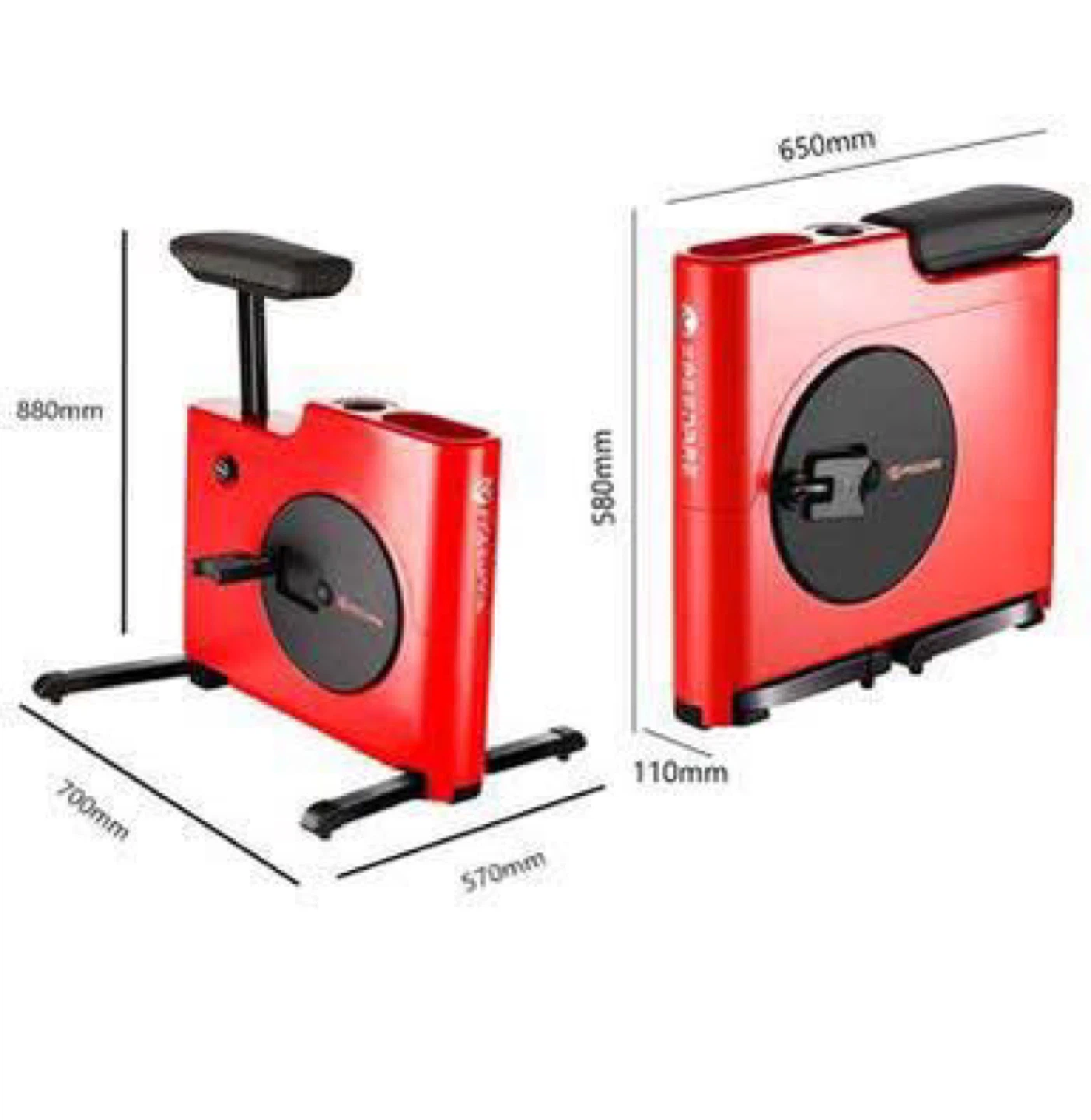 Adjustable Exercise Bike with 8 resistance levels - Red
