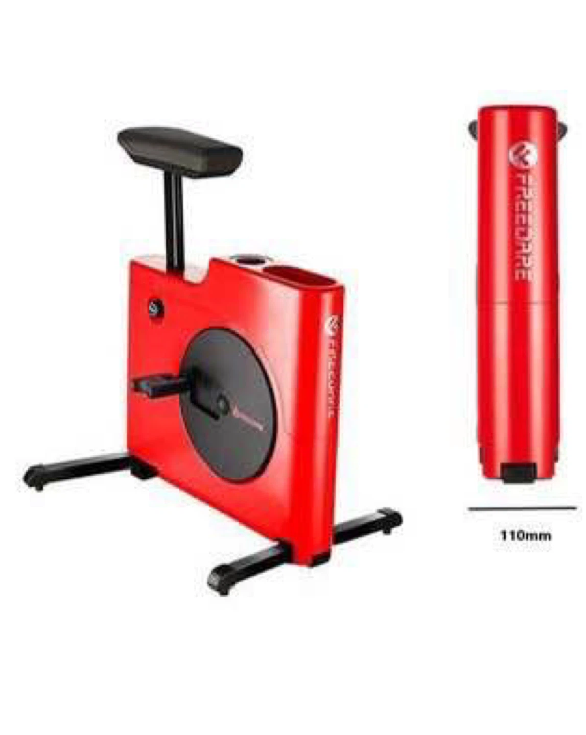 Adjustable Exercise Bike with 8 resistance levels - Red - photo 2