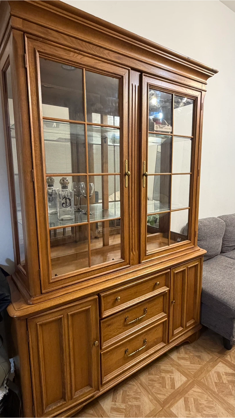 Bernhardt Wooden Display Cabinet antique - photo 3