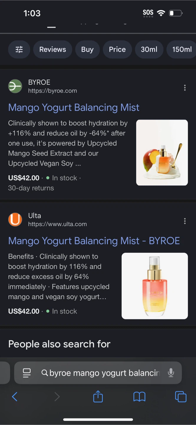 BYROE MANGO YOGURT BALANCING MIST - photo 2
