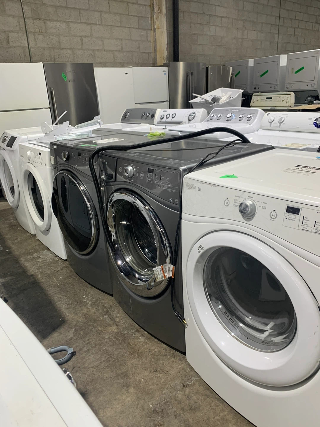 Whrilpool and Frigidaire washer and dryer set 27 inch only 575/-