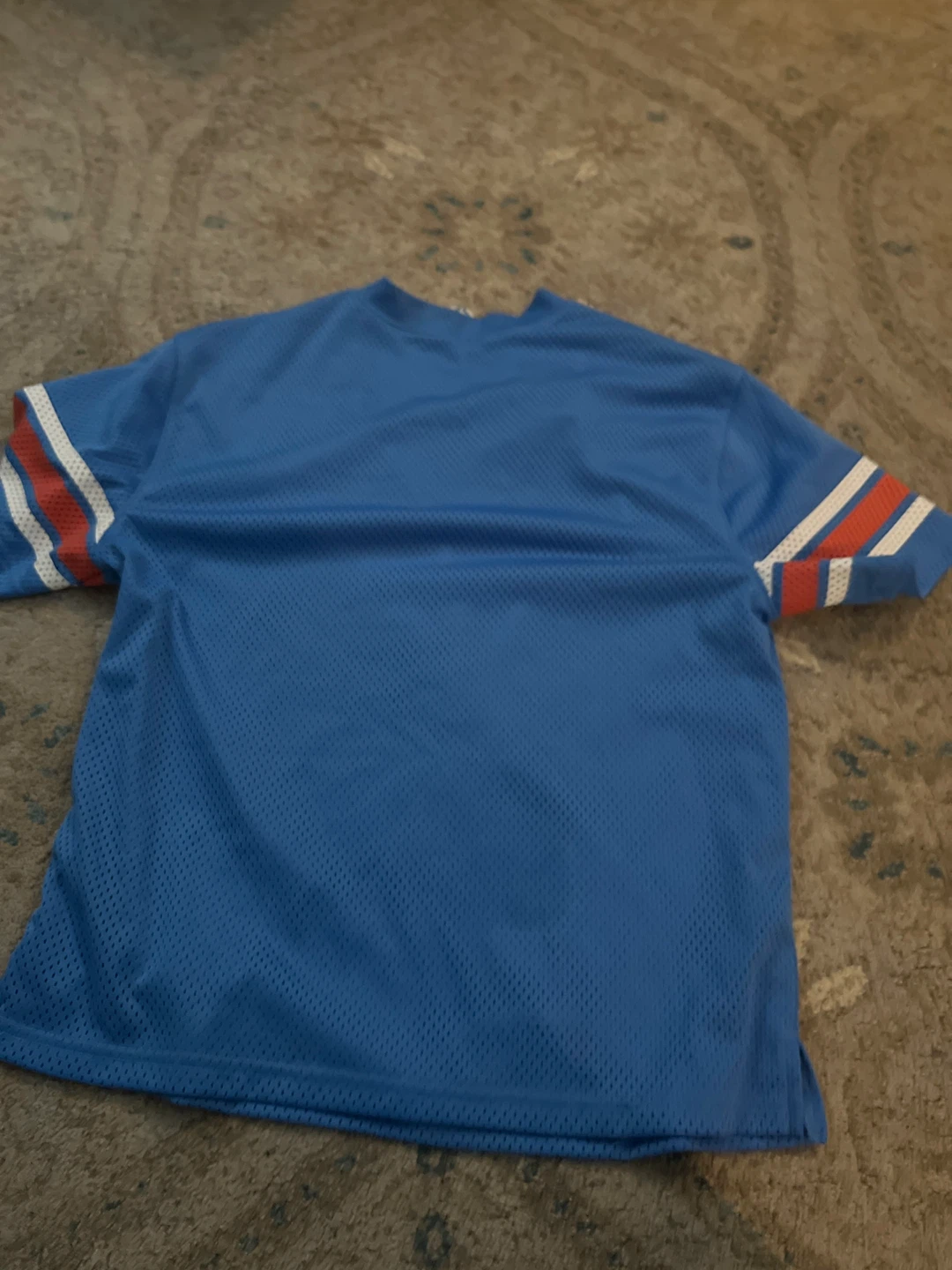 🥕Blue Football Jersey - Size 12-14 - photo 2