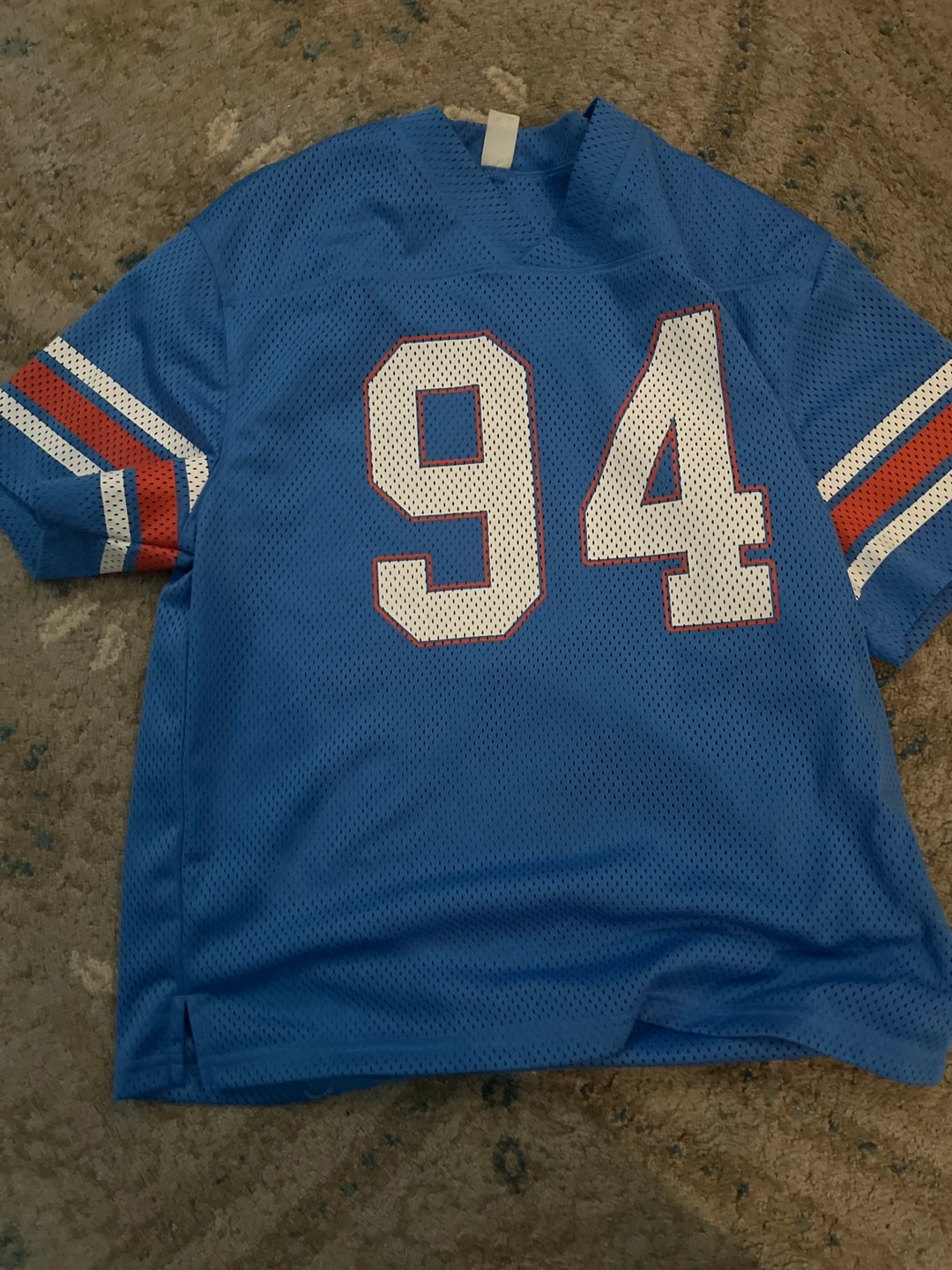 🥕Blue Football Jersey - Size 12-14