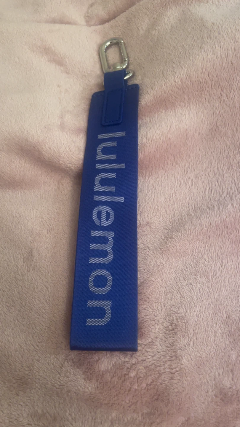 Lululemon Blue Keychain