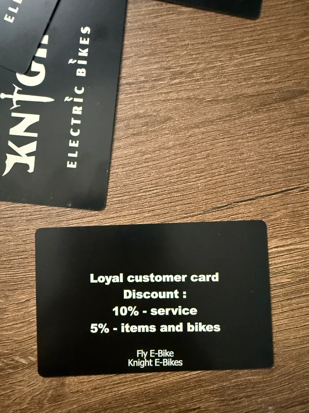Custom engraved cards. Impressed your customers