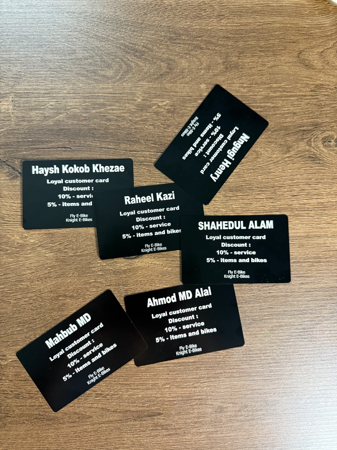 Custom engraved cards. Impressed your customers - photo 3