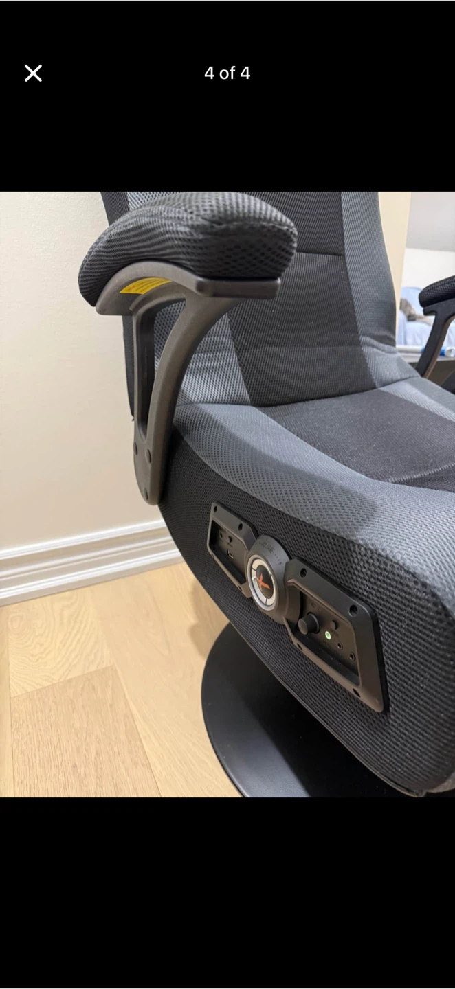 X Rocker Gaming Chair - Black and Grey - photo 4