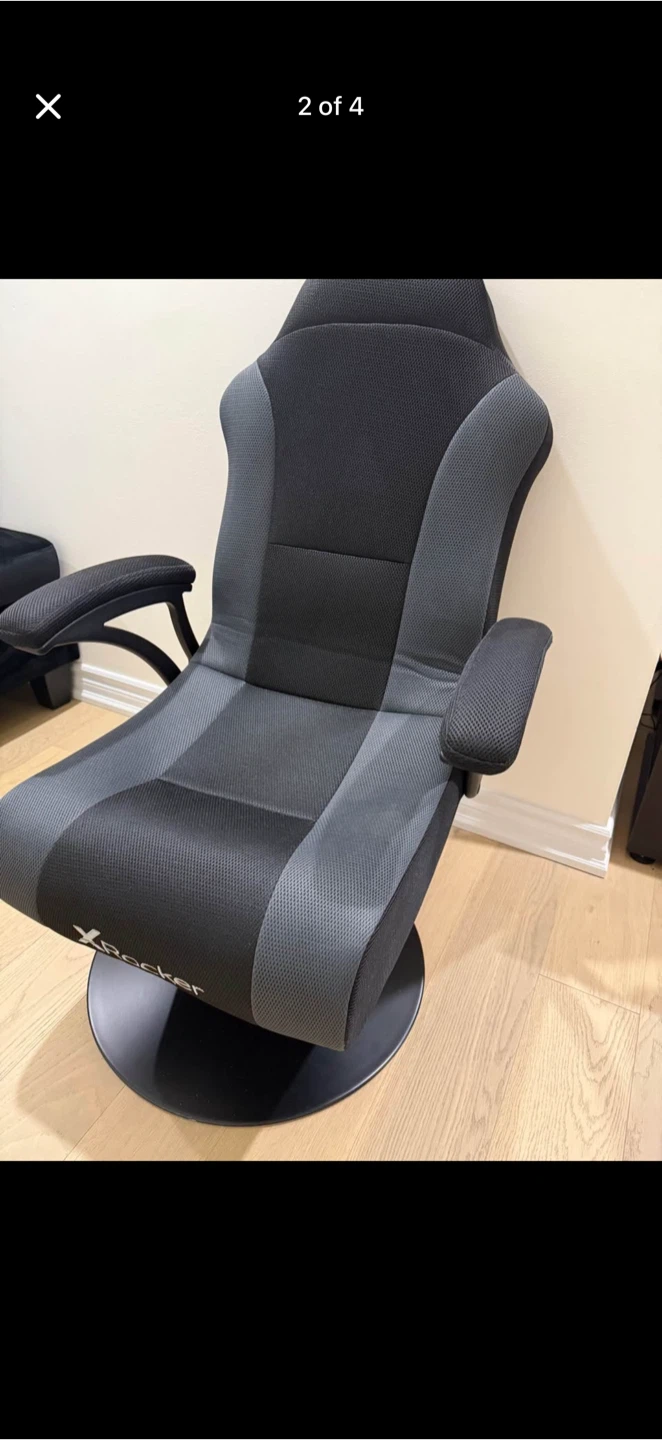X Rocker Gaming Chair - Black and Grey - photo 2