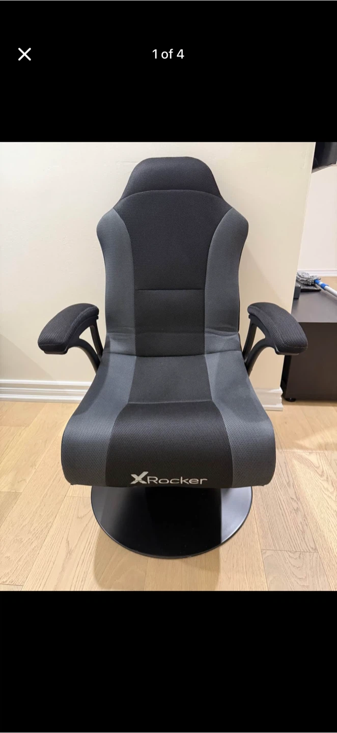 X Rocker Gaming Chair - Black and Grey