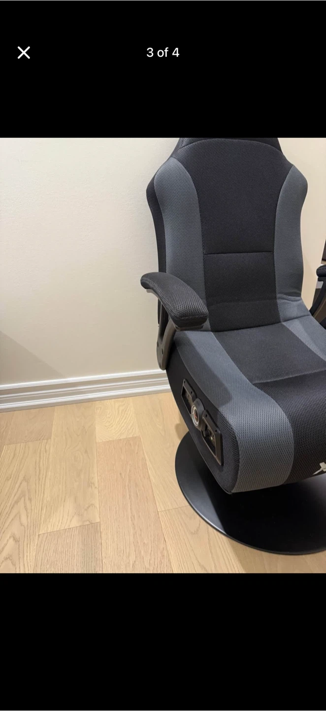 X Rocker Gaming Chair - Black and Grey - photo 3