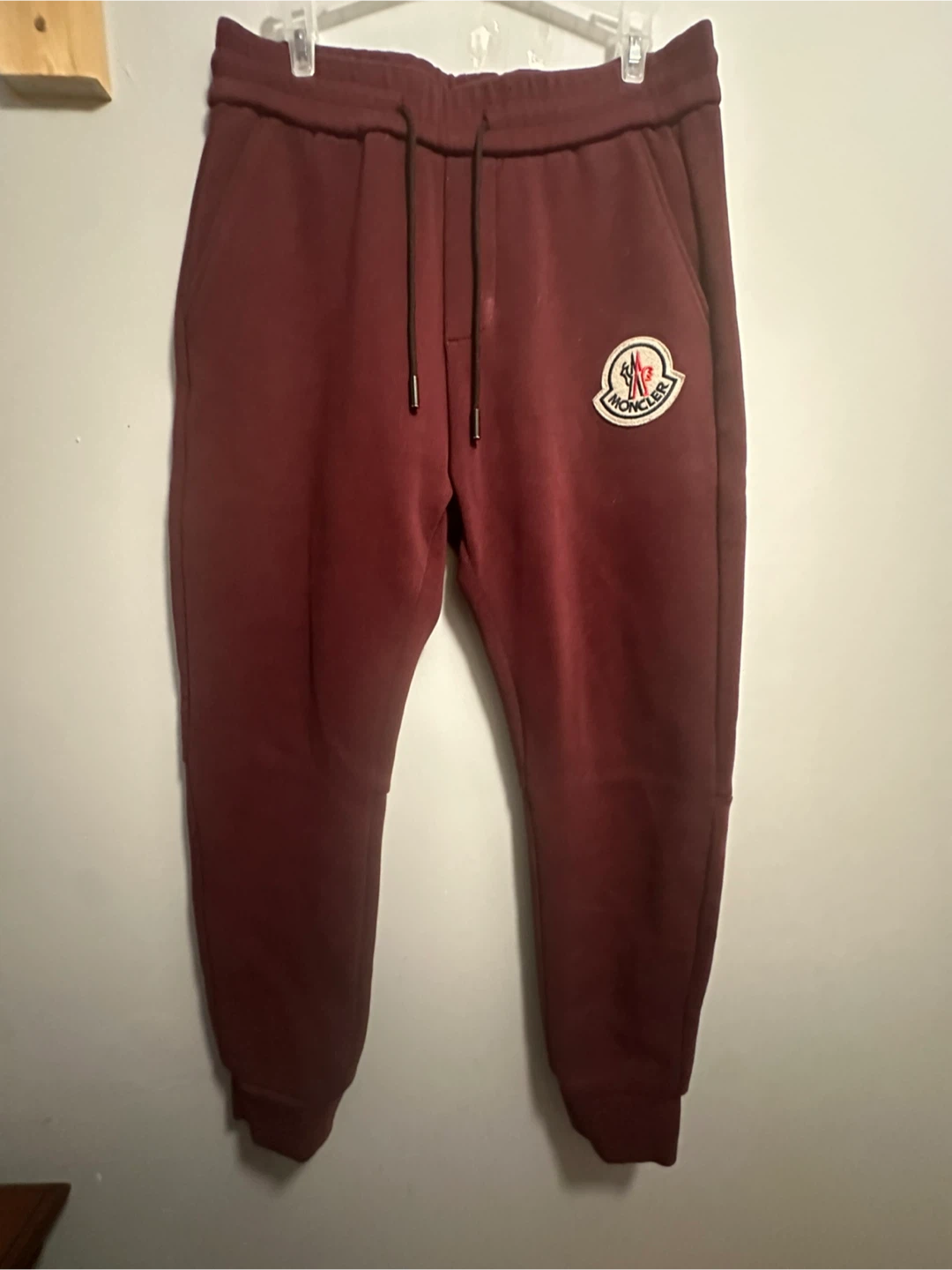 Moncler Burgundy Joggers - photo 2