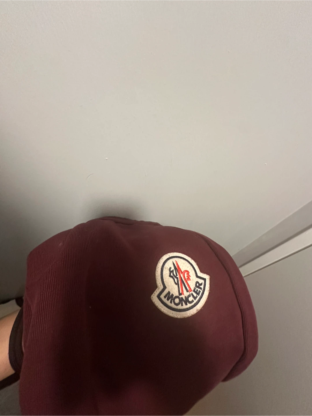 Moncler Burgundy Joggers