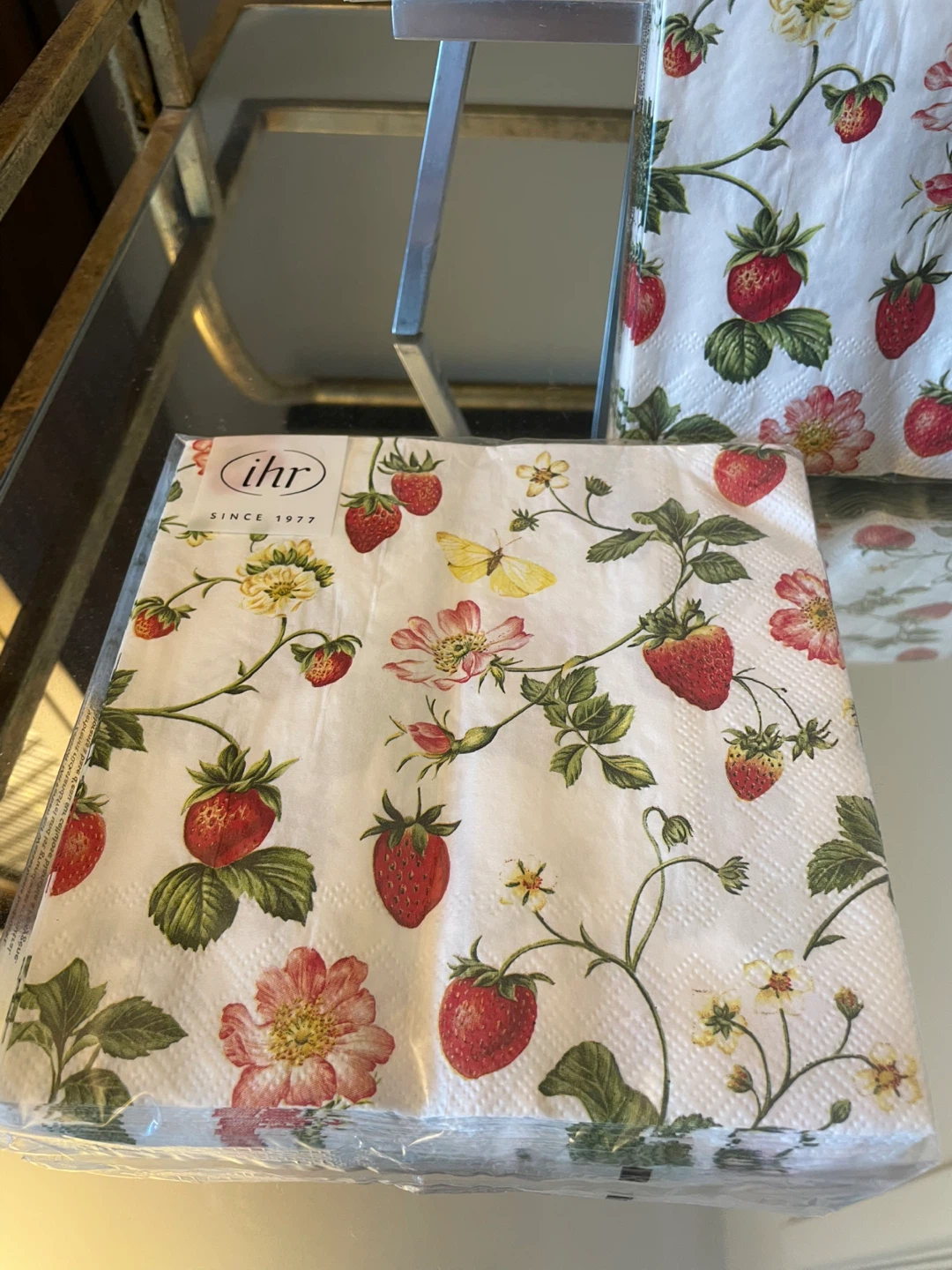 Boutique Napkins  Strawberry  Bundle of 3 packages NEW - photo 3