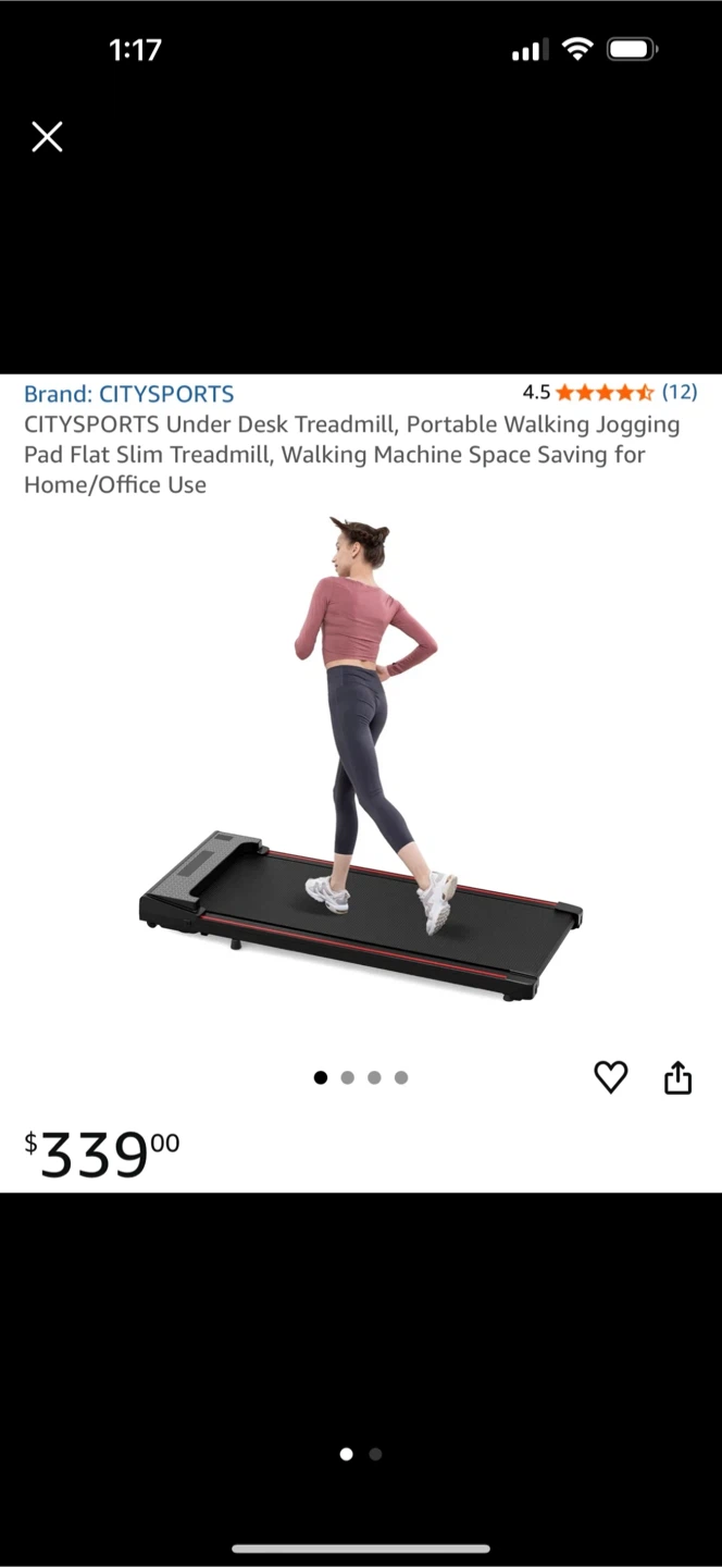 CITYSPORTS Under Desk Treadmill