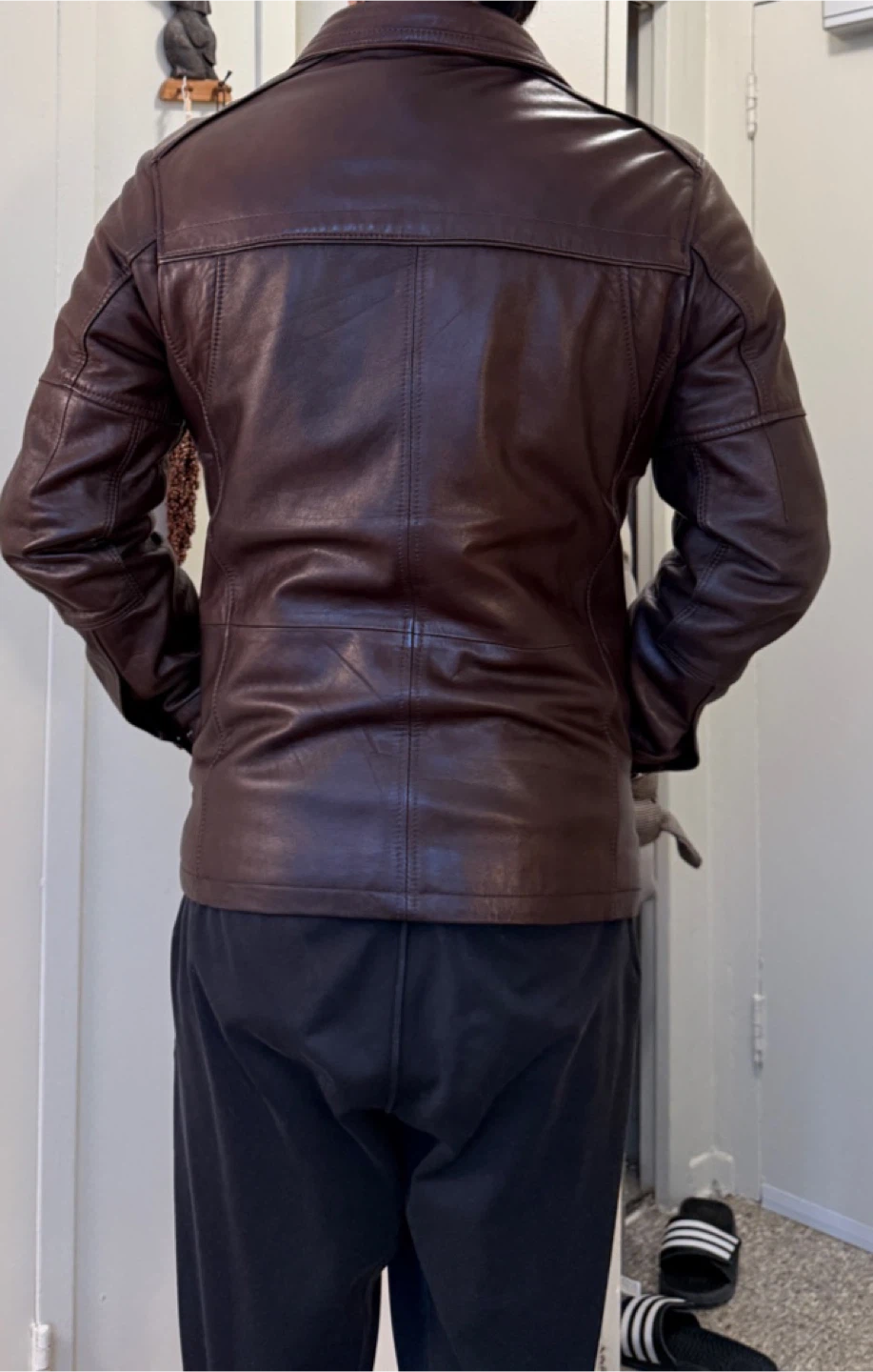 Brown Leather Jacket - photo 3