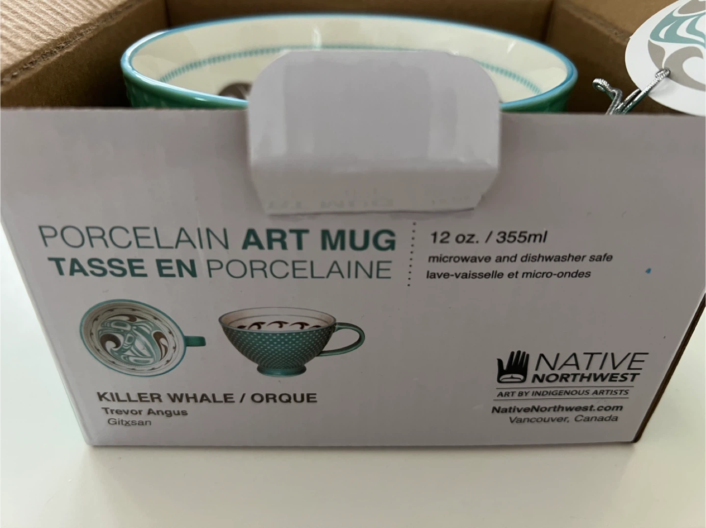 Porcelain Mug - Killer Whale Design - photo 4