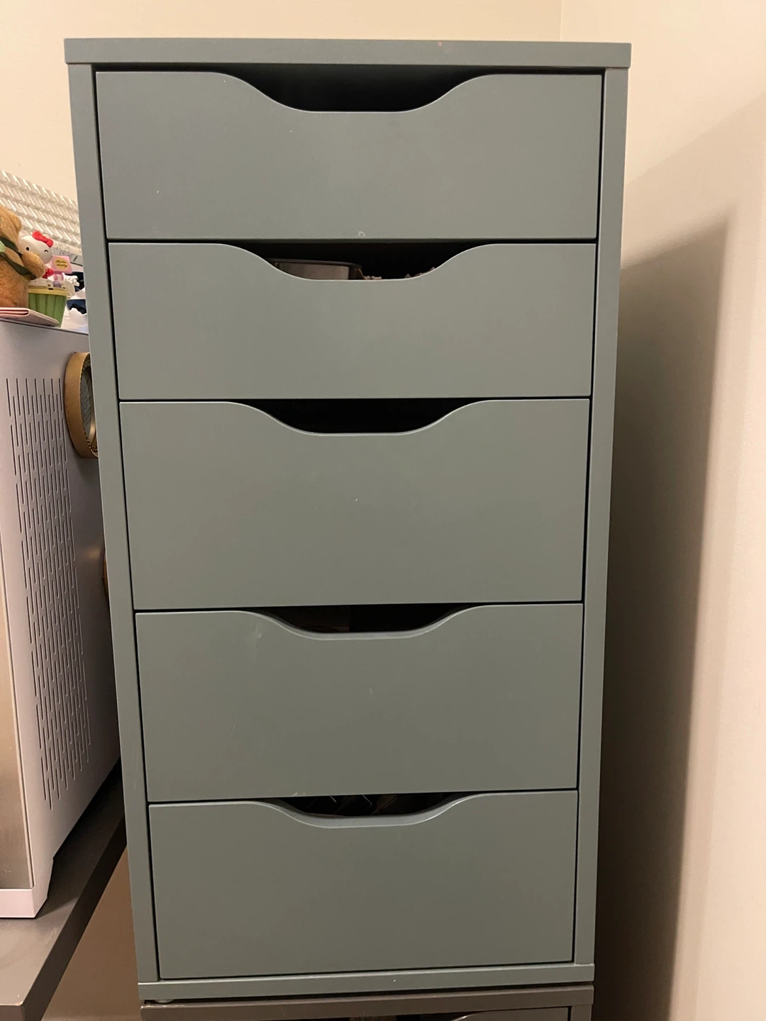 IKEA Alex Drawer Unit - Grey + Grey-Turquoise - photo 4