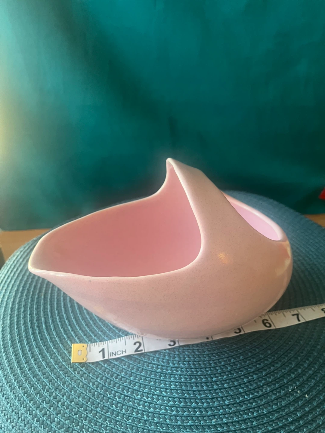 Pink Ceramic Basket or Planter, cute for Easter! - photo 5