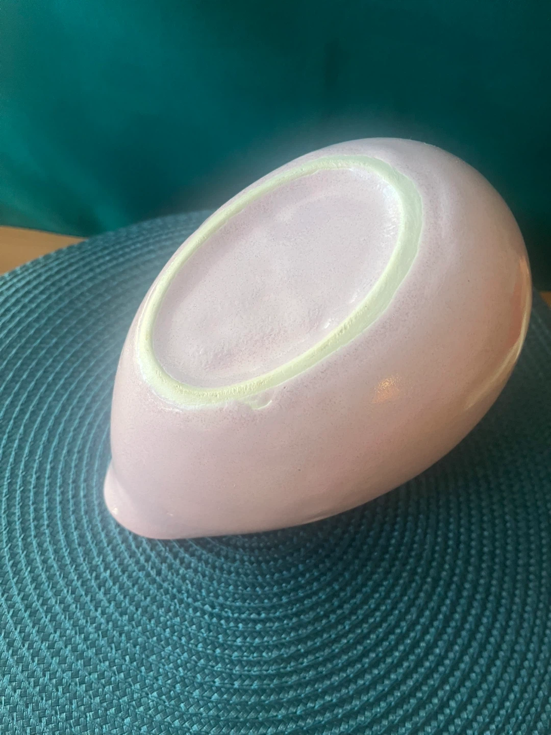 Pink Ceramic Basket or Planter, cute for Easter! - photo 4