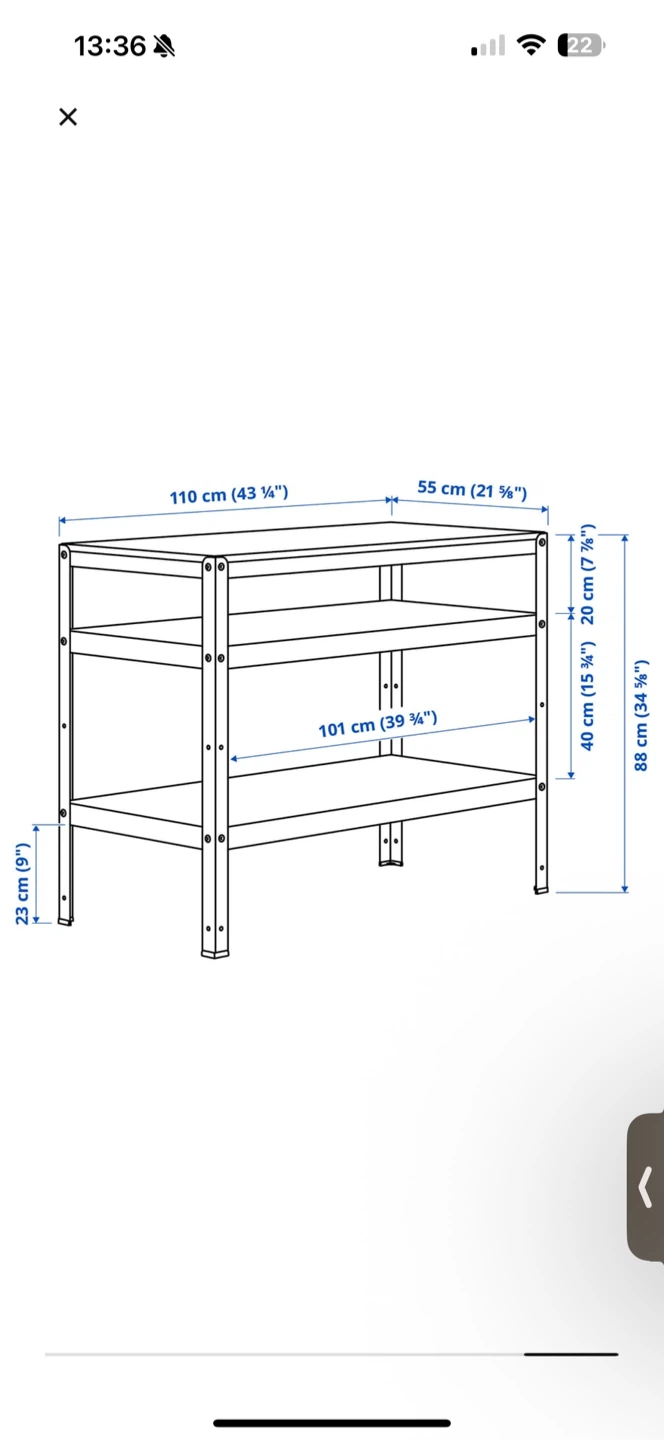 IKEA BROR work bench / shelf unit (delivery available) - photo 2