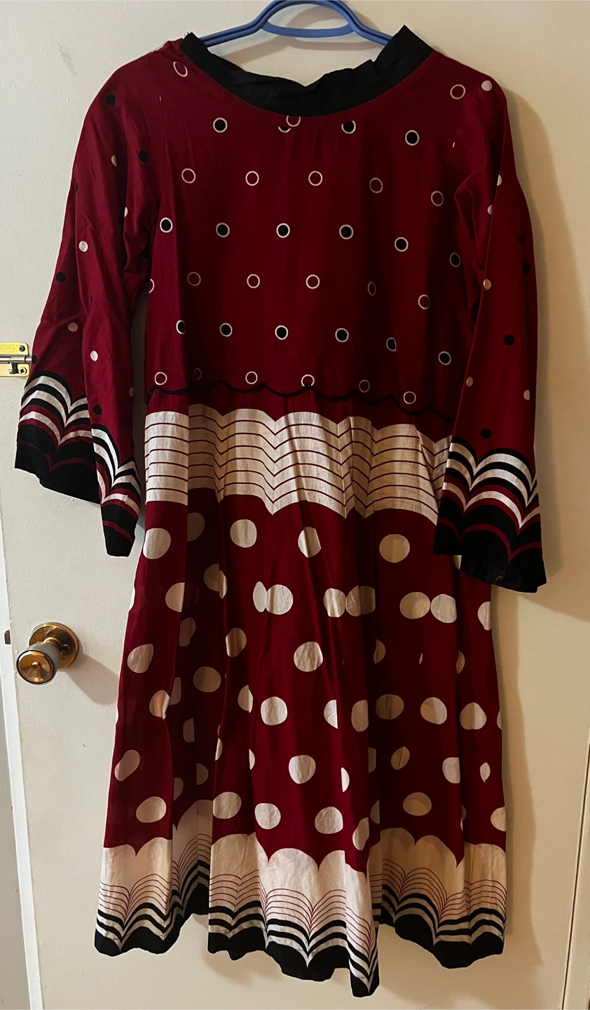 Red & White Polka Dot Dress