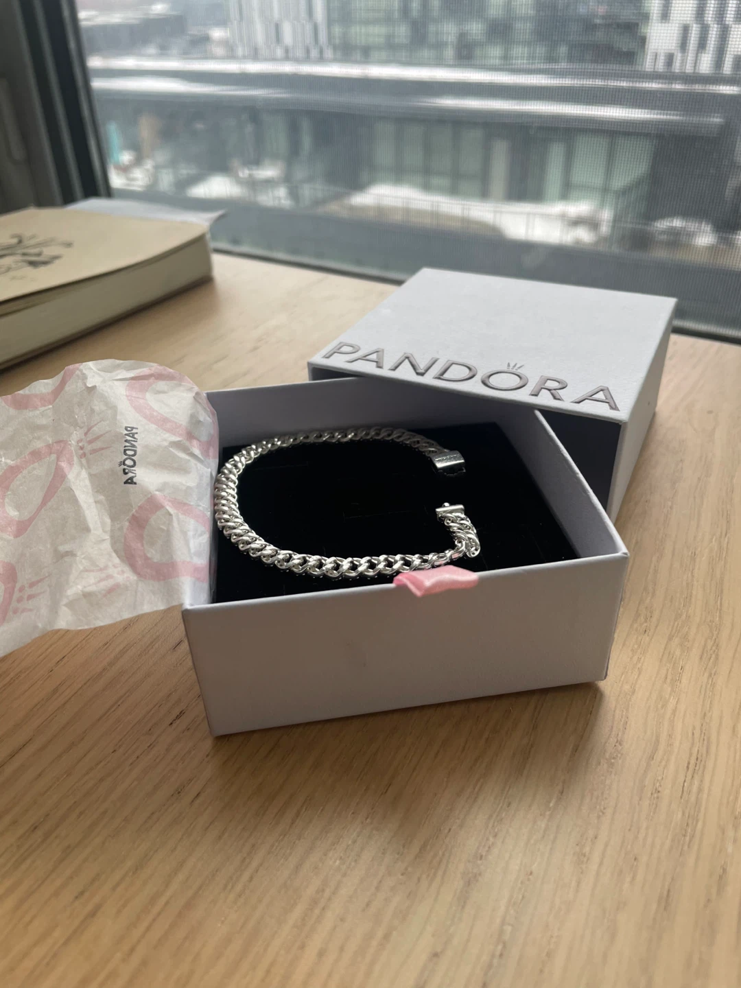 PANDORA Pavé Cuban Chain Bracelet (7.9") - photo 4