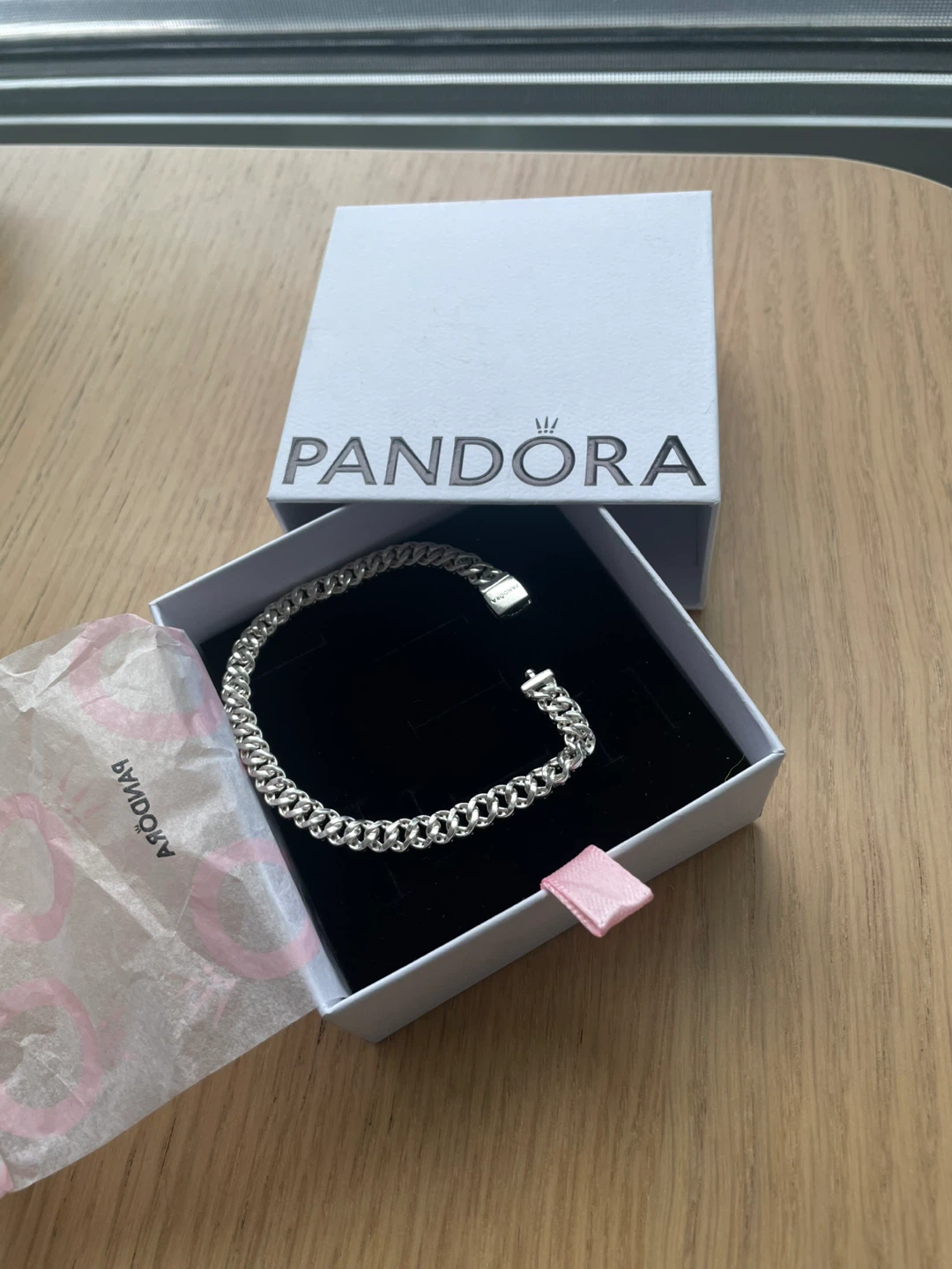 PANDORA Pavé Cuban Chain Bracelet (7.9") - photo 3