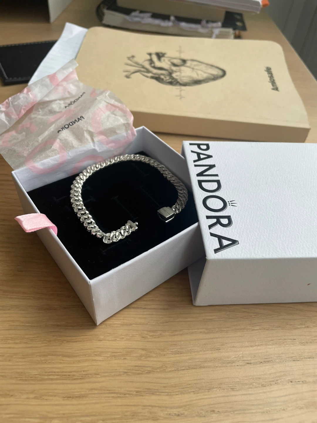 PANDORA Pavé Cuban Chain Bracelet (7.9") - photo 2