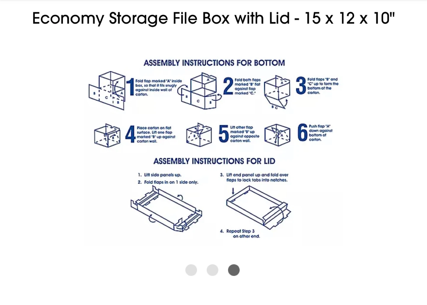 🥕 10 Uline Storage File Box with Lid - 15 x 12 x 10" - photo 4