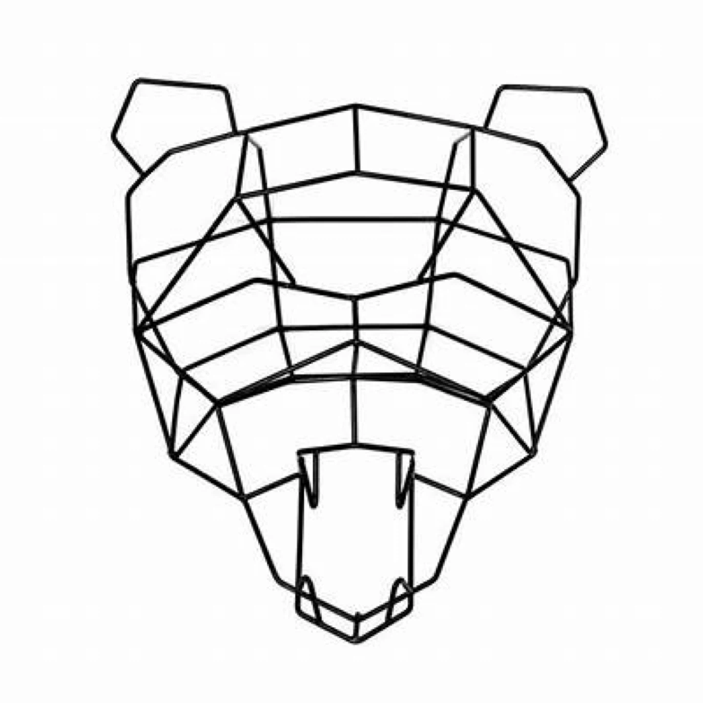 BEND GOODS Polar Bear Geometric Animal Head