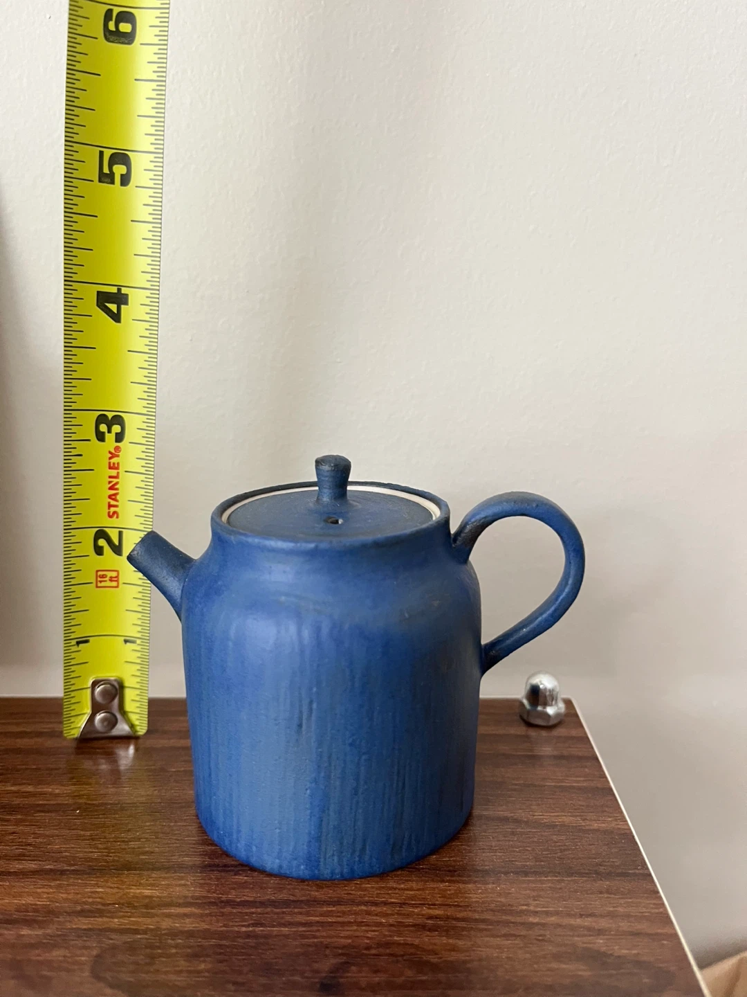 Mini Blue Ceramic Teapot