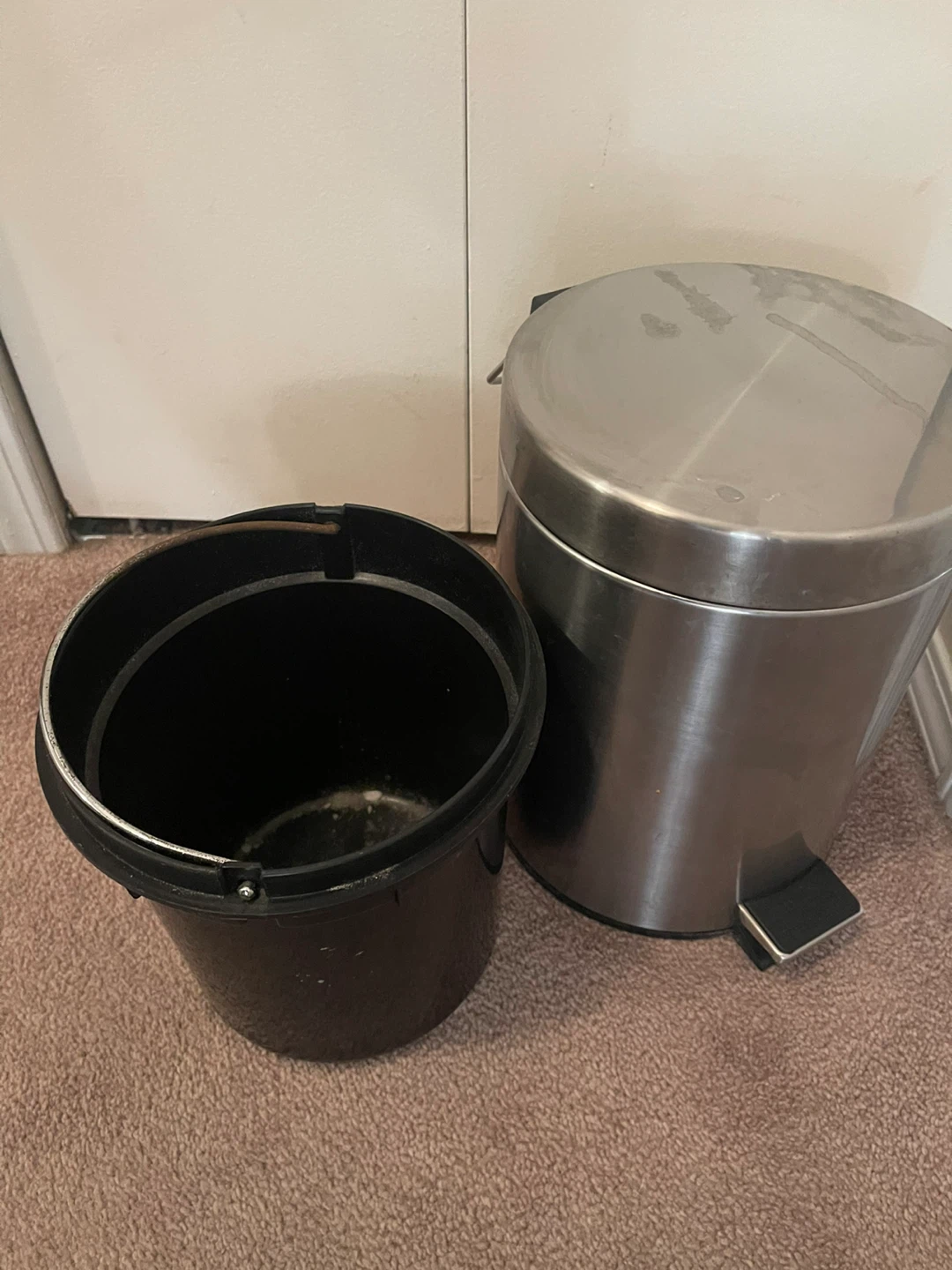 Stainless Steel Pedal Trash Can - photo 2
