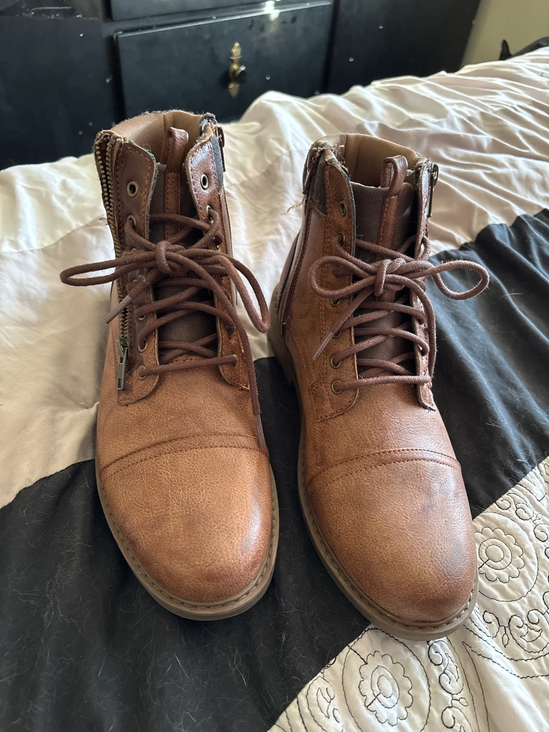 George Men's Brown Ankle Boots - Size 8