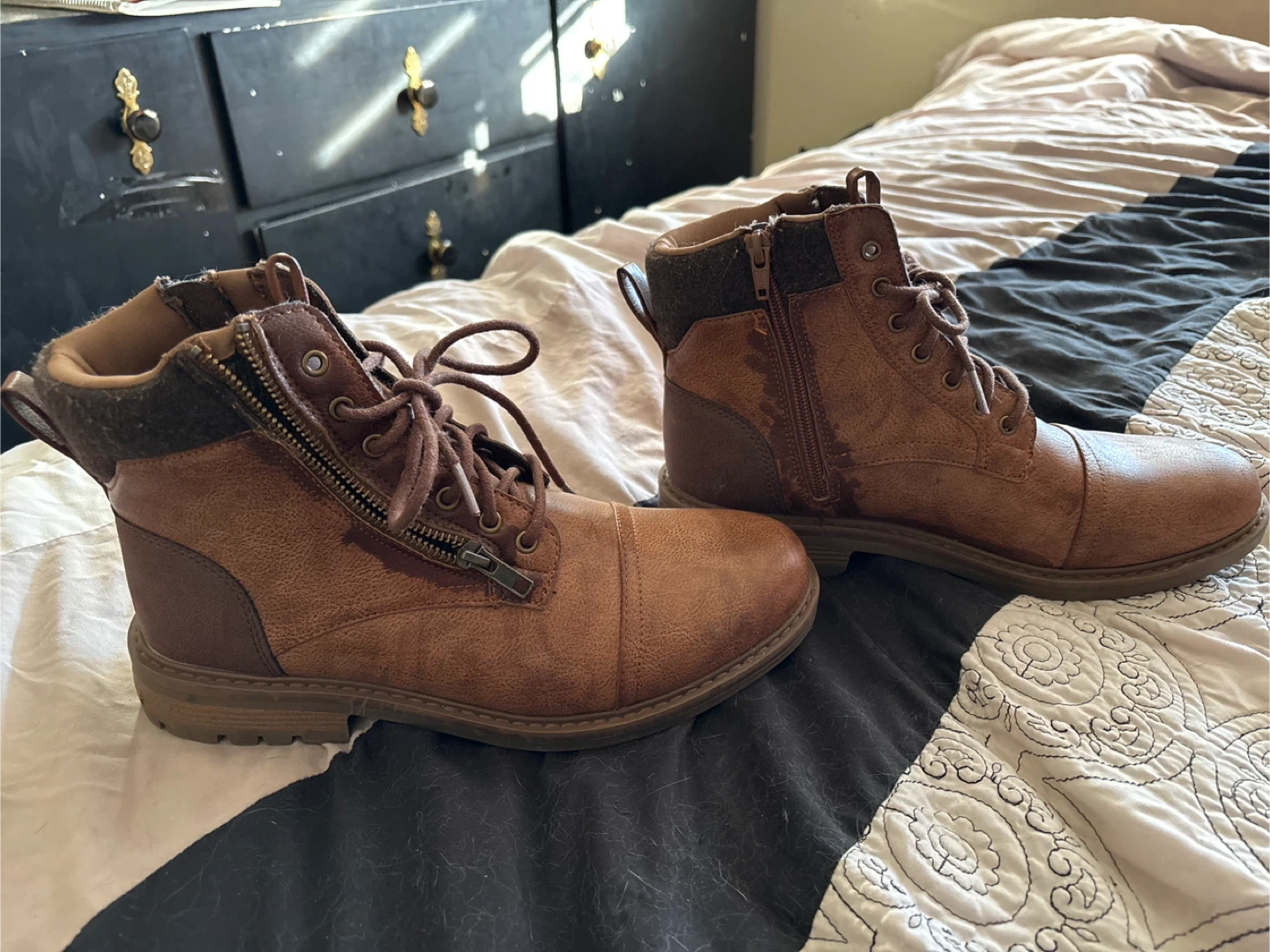 George Men's Brown Ankle Boots - Size 8 - photo 2