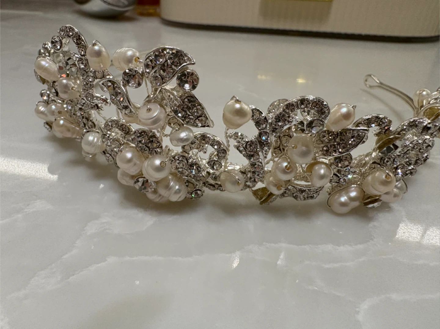 Pearl & Rhinestone Tiara - photo 4