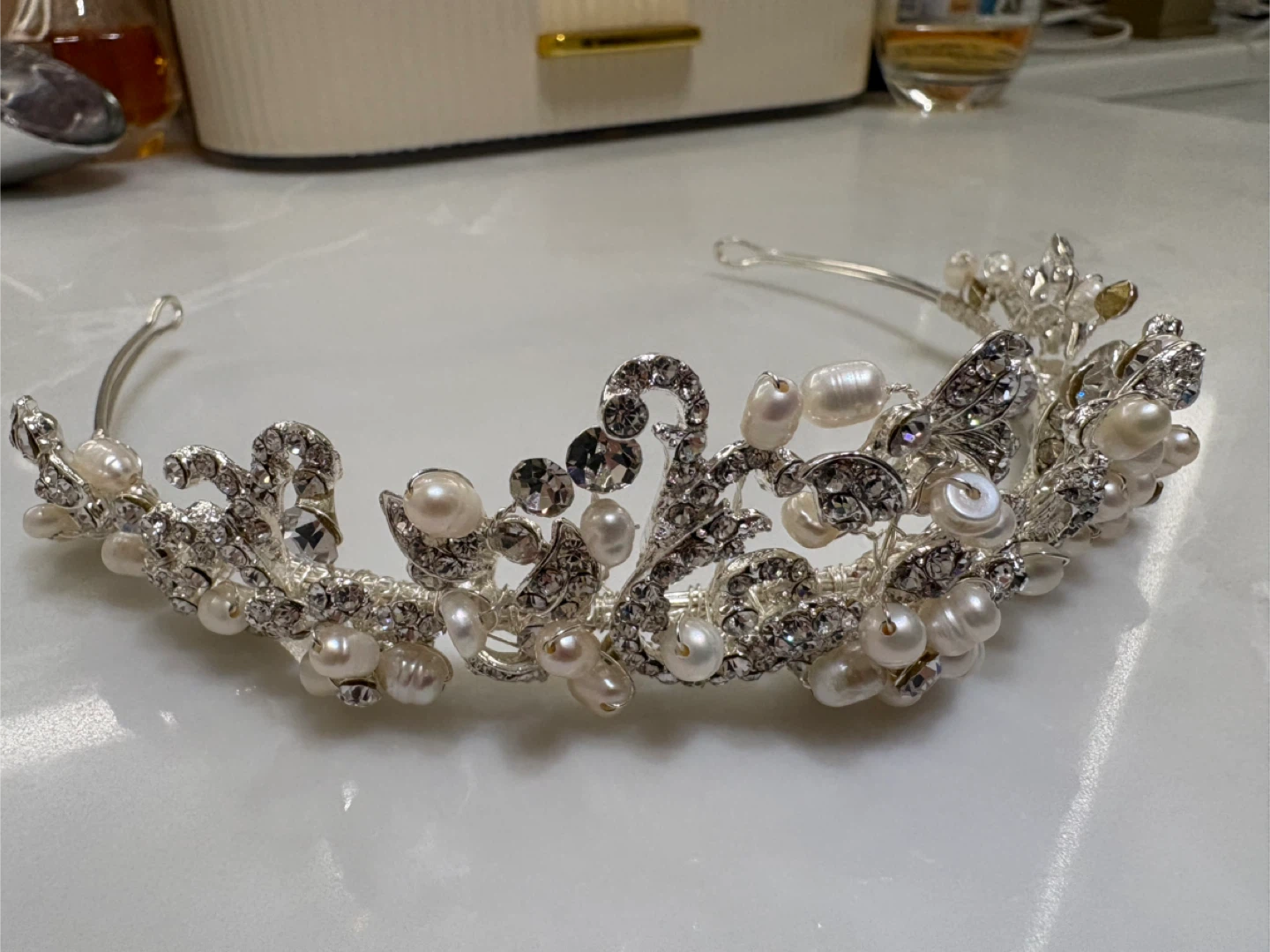 Pearl & Rhinestone Tiara - photo 3