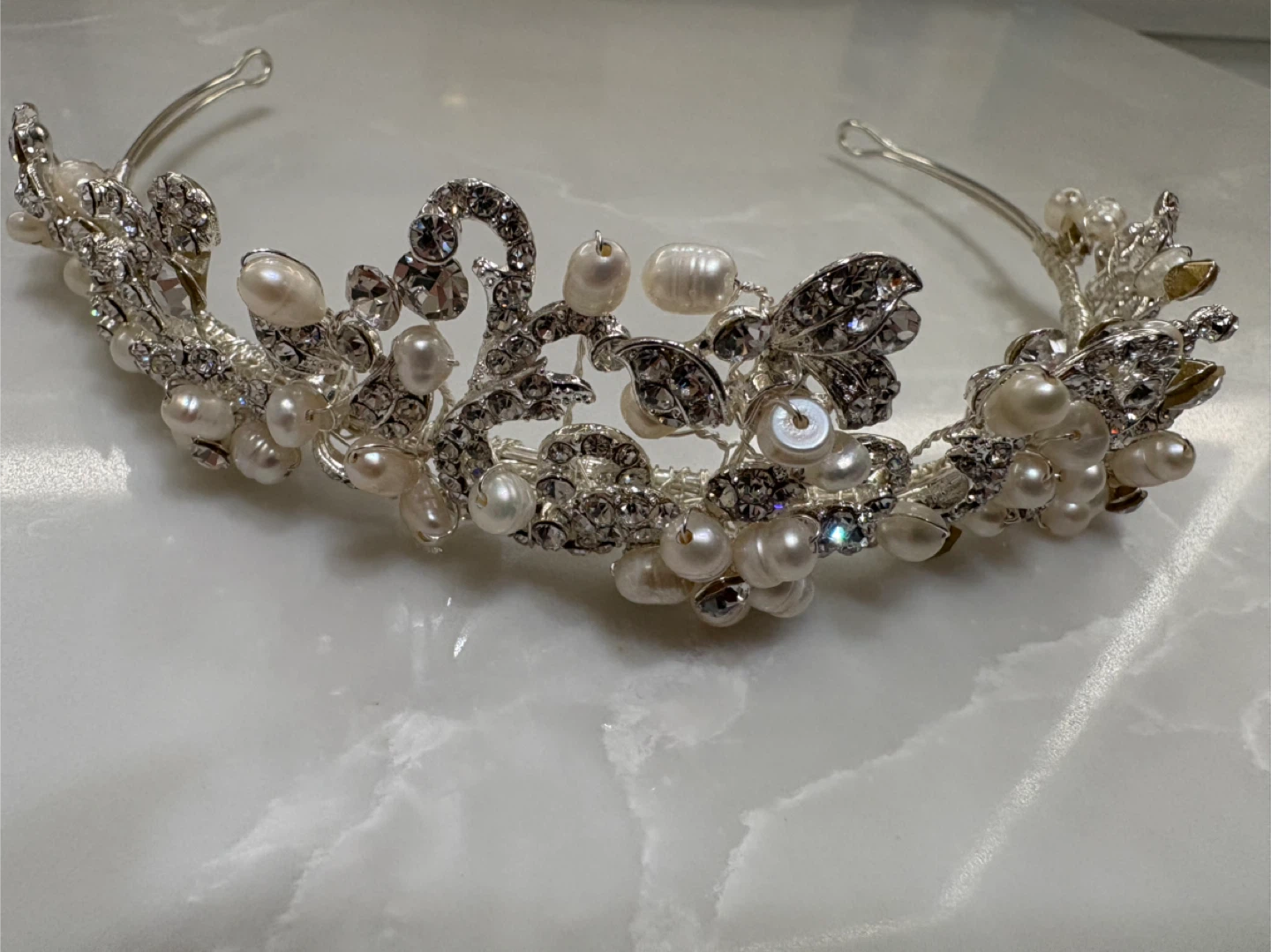 Pearl & Rhinestone Tiara - photo 2