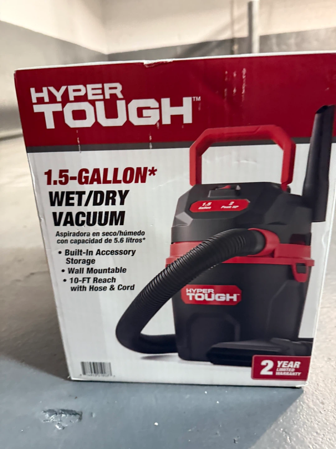New Hyper Tough 1.5-Gallon Wet/Dry Vacuum