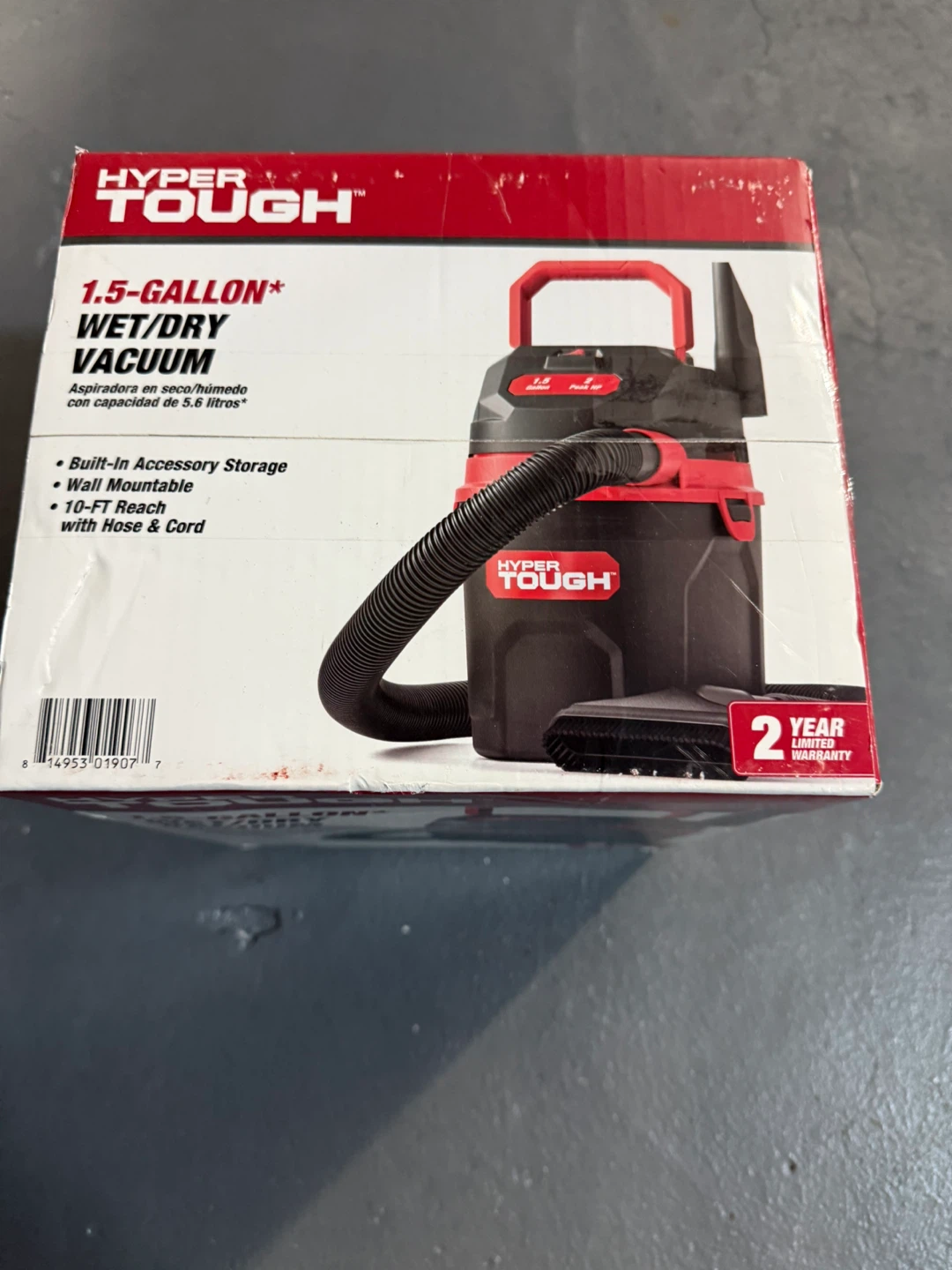 New Hyper Tough 1.5-Gallon Wet/Dry Vacuum - photo 2