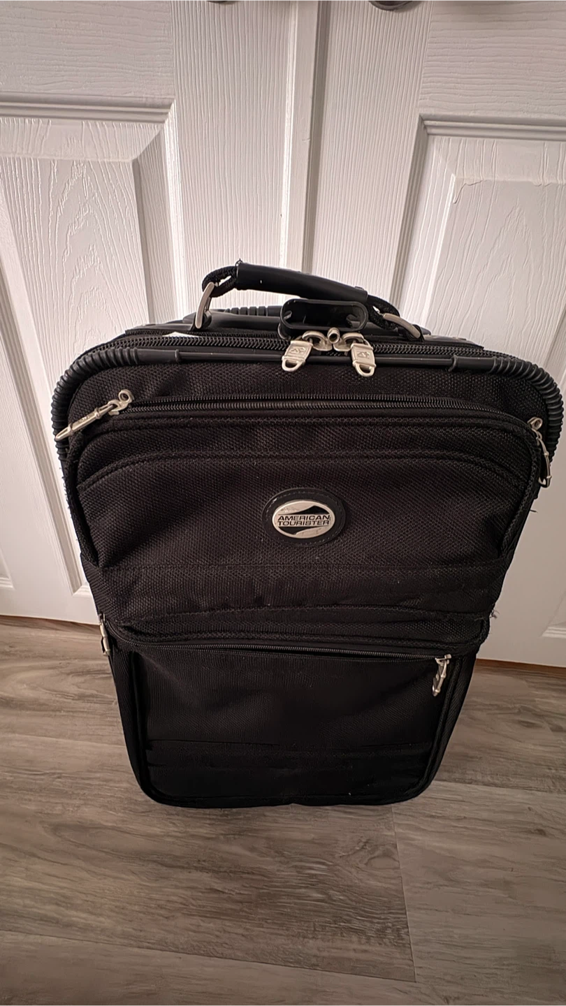 American Tourister Black Carry-On Suitcase