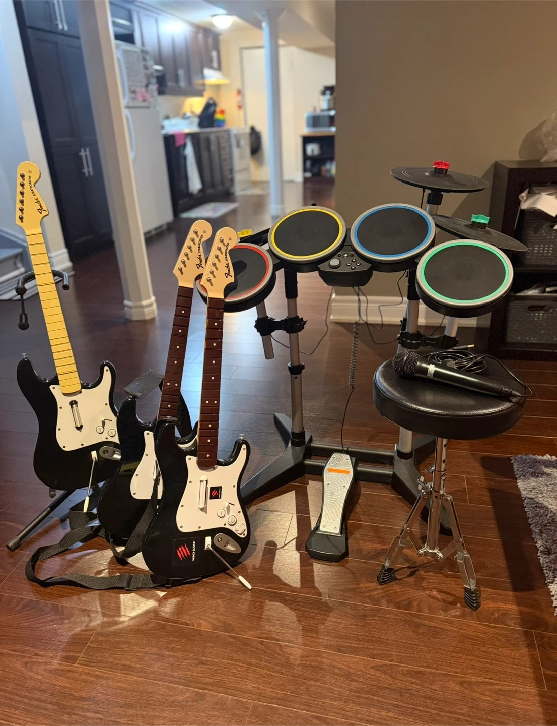 Rock Band 4 Drum Set and Guitars - photo 2