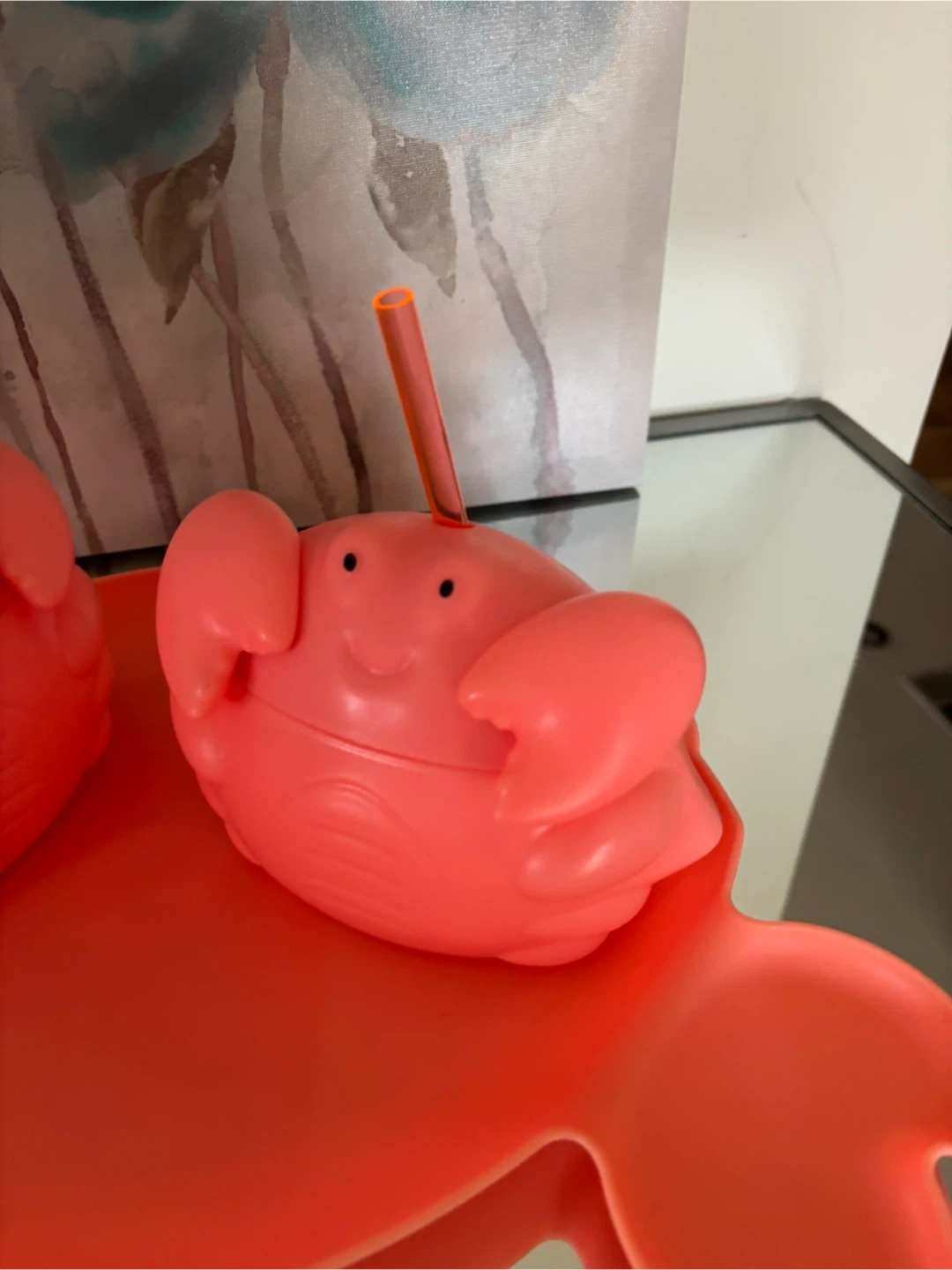 Crab Shaped Sippy Cups with Tray