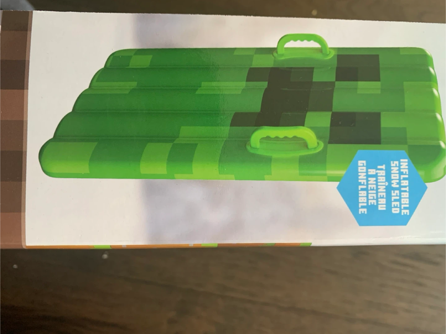 Minecraft Creeper Inflatable Snow Sled - Green - photo 3