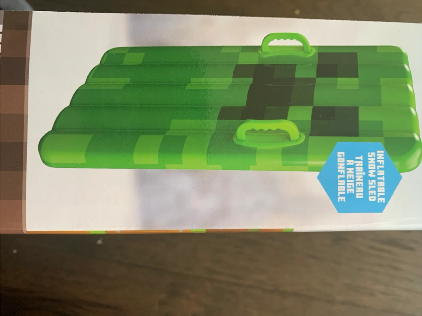 Minecraft Creeper Inflatable Snow Sled - Green - photo 4
