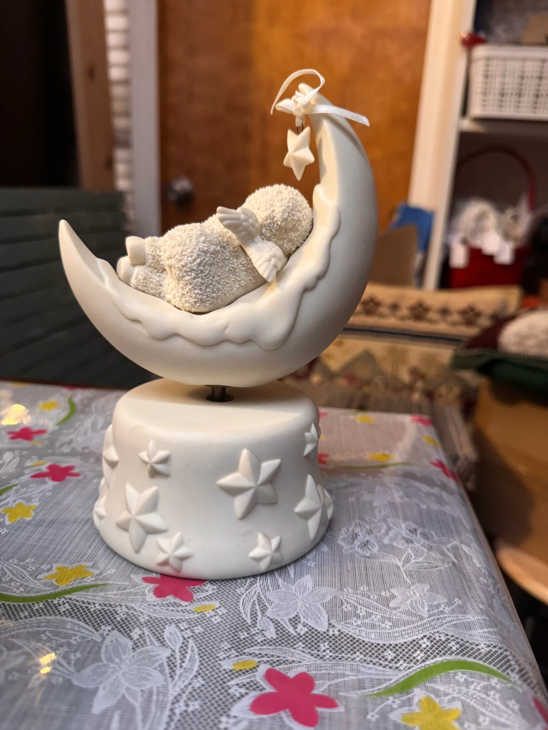 Sleeping Baby on Moon Music Box - photo 2